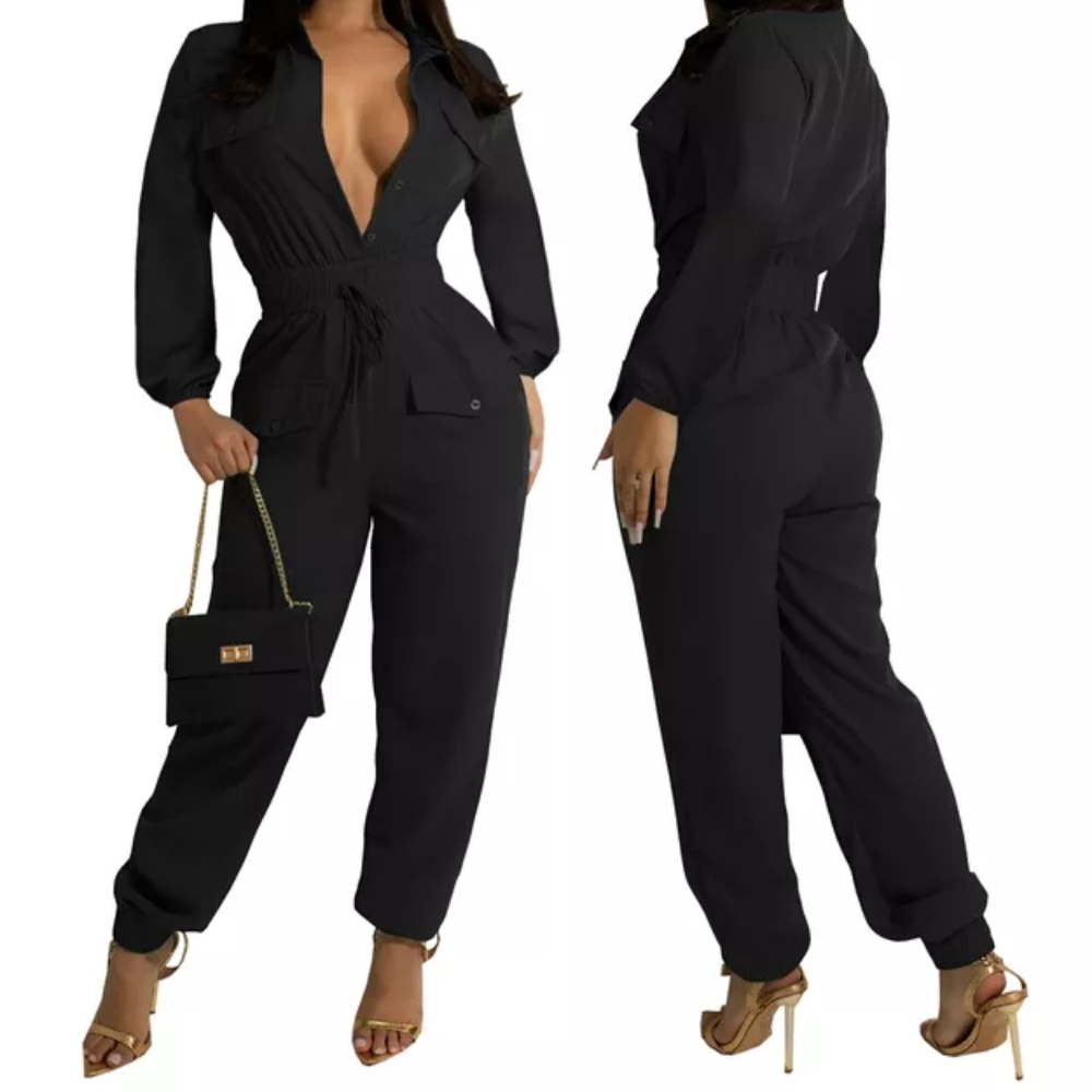Button up jumpsuit